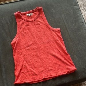 Coral red tank top